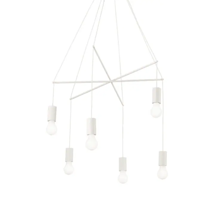 Lampa Suspendata POP BIANCO E27 max 6 x 60W