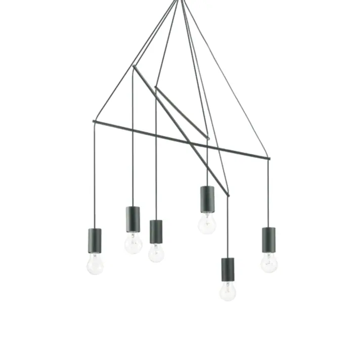 Lampa Suspendata POP NERO E27 max 6 x 60W