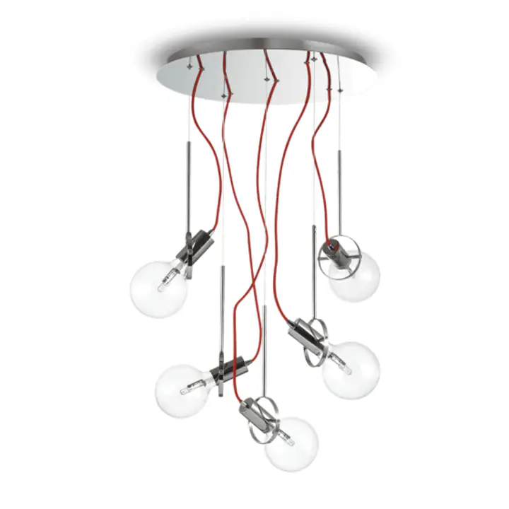 Lampa Suspendata RADIO CROMO E27 max 5 x 60W