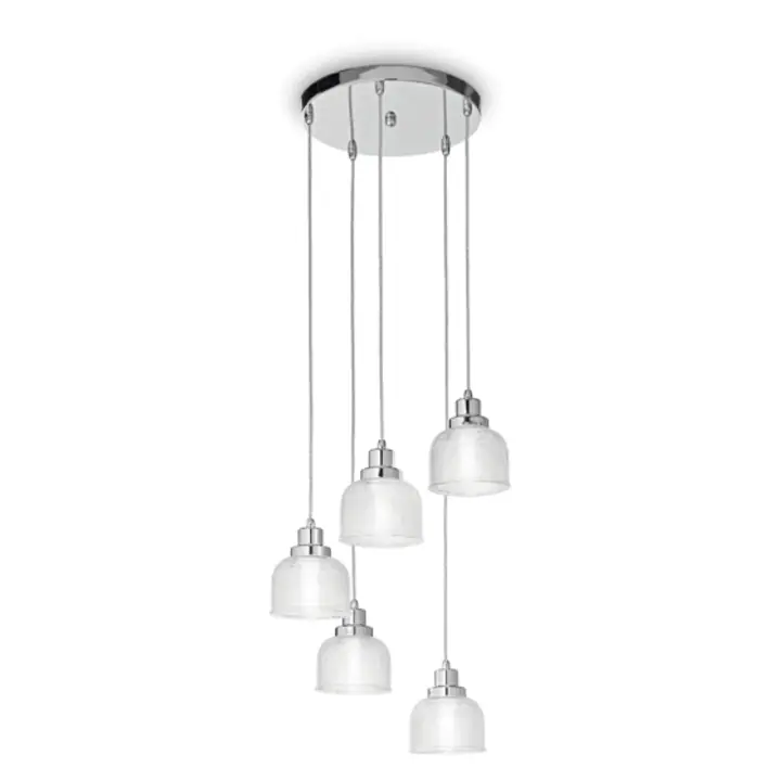 Lampa Suspendata RUBY CROMO E14 max 5 x 40W