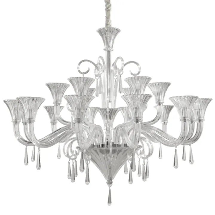 Lampa Suspendata SANTA TRASPARENTE/CROMO E14 max 18 x 40W