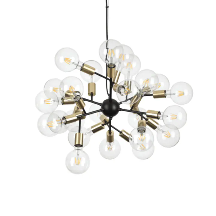 Lampa Suspendata SPARK NERO E27 max 24 x 60W