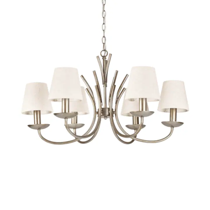 Lampa Suspendata SPIGA ARGENTO ANTICO E14 max 6 x 40W