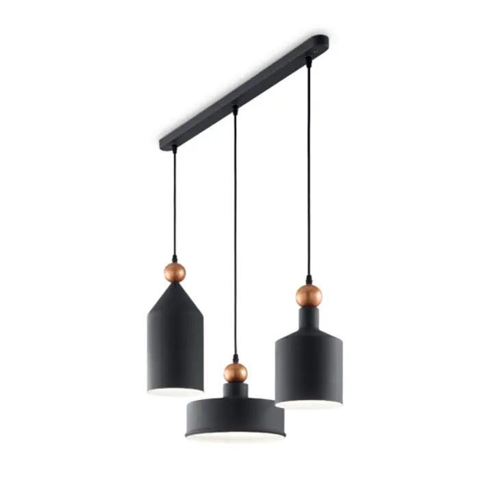 Lampa Suspendata TRIADE NERO E27 max 3 x 42W