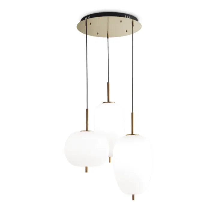 Lampa Suspendata UMILE OTTONE/NERO LED 50W