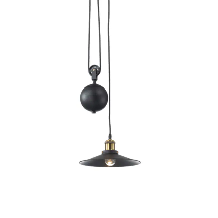 Lampa Suspendata UP AND DOWN NERO E27 max 1 x 60W