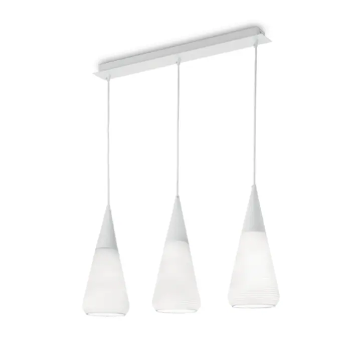 Lampa Suspendata WAVE BIANCO E27 max 3 x 60W