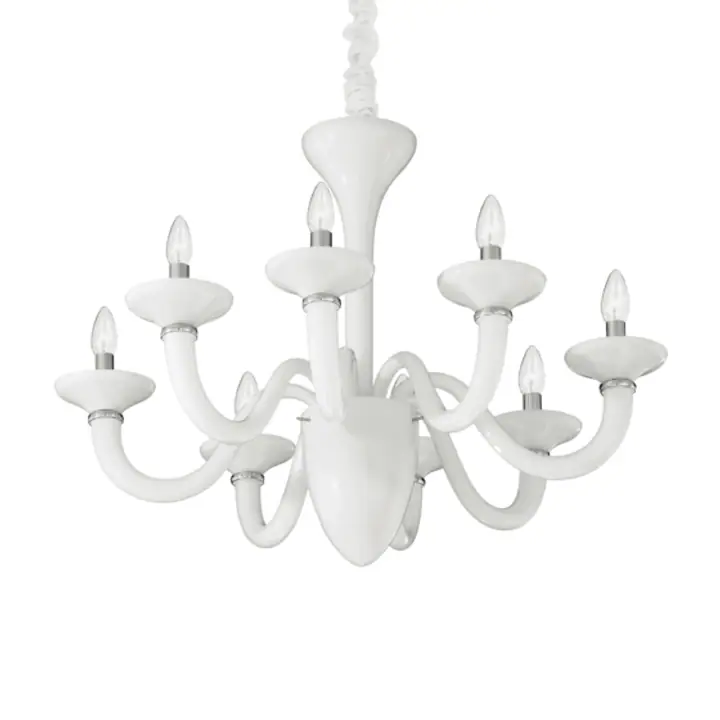 Lampa Suspendata WHITE LADY E14 max 8 x 40W
