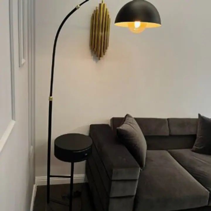 Lampadar cu noptieră Black FL-8529A