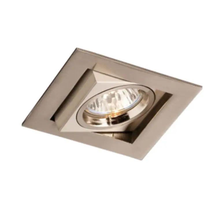 Spot LED pătrat încastrat nichel SI50SB