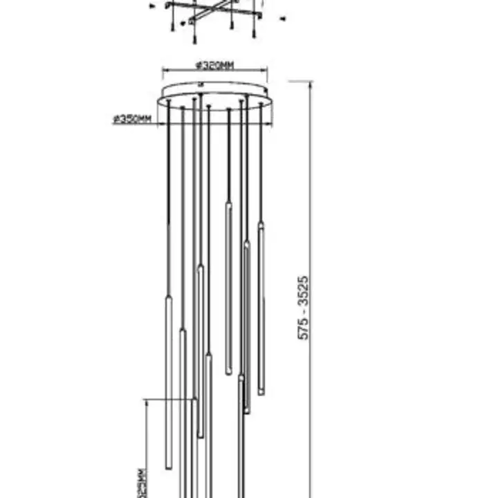 Pendant lamp MOD236PL-L54BS3K