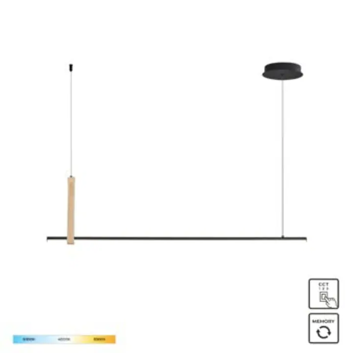 Lustra WOOD CLAUD 22806M-WOOD