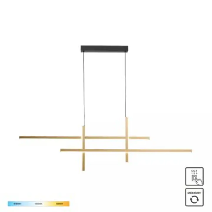 Lustra EDGE 22008P-BK/GD