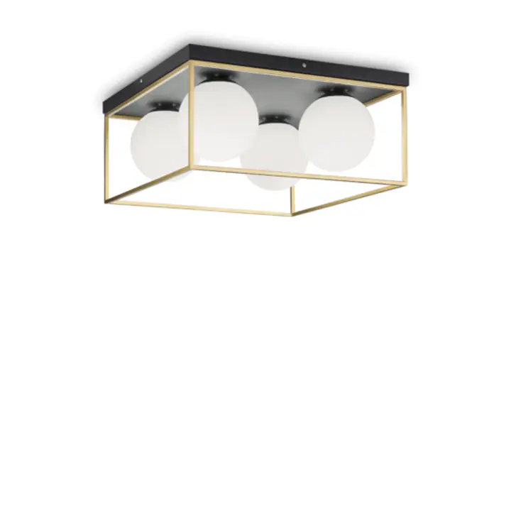 Plafoniera LINGOTTO NERO E14 max 4 x 40W