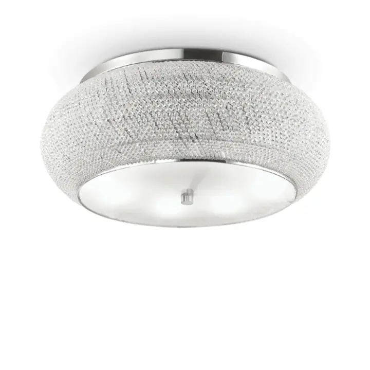 Plafoniera PASHA’ CROMO E14 max 14 x 40W