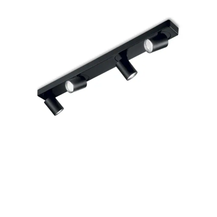 Plafoniera RUDY NERO GU10 max 4 x 35W