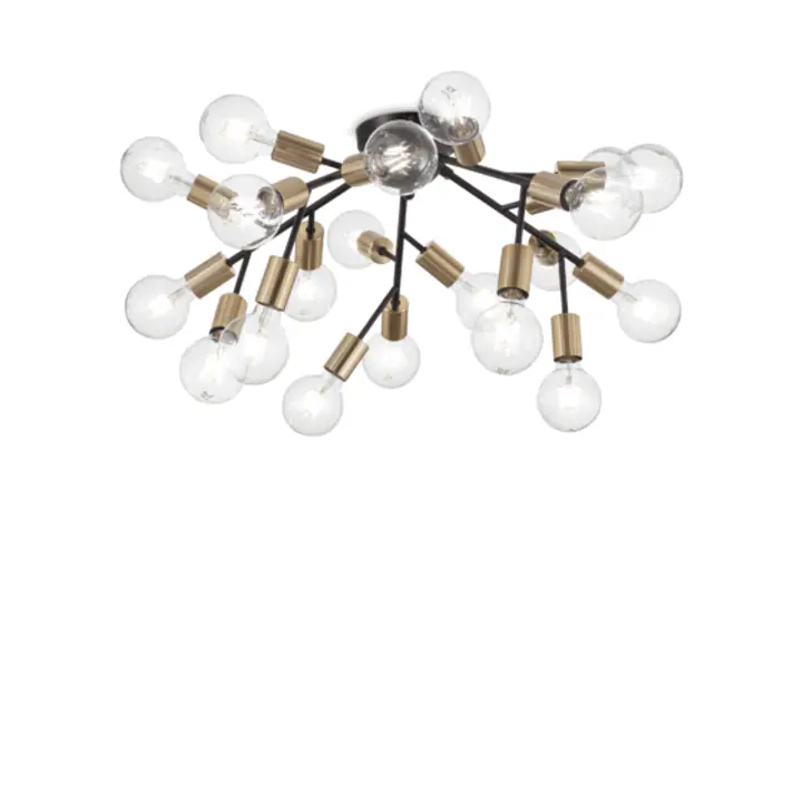 Plafoniera SPARK NERO E27 max 20 x 60W