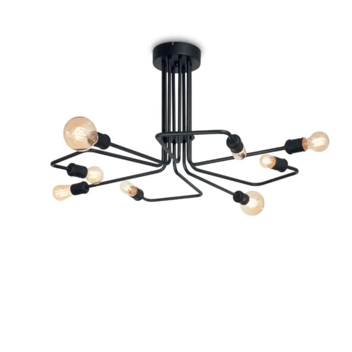 Plafoniera TRIUMPH NERO E27 max 8 x 60W