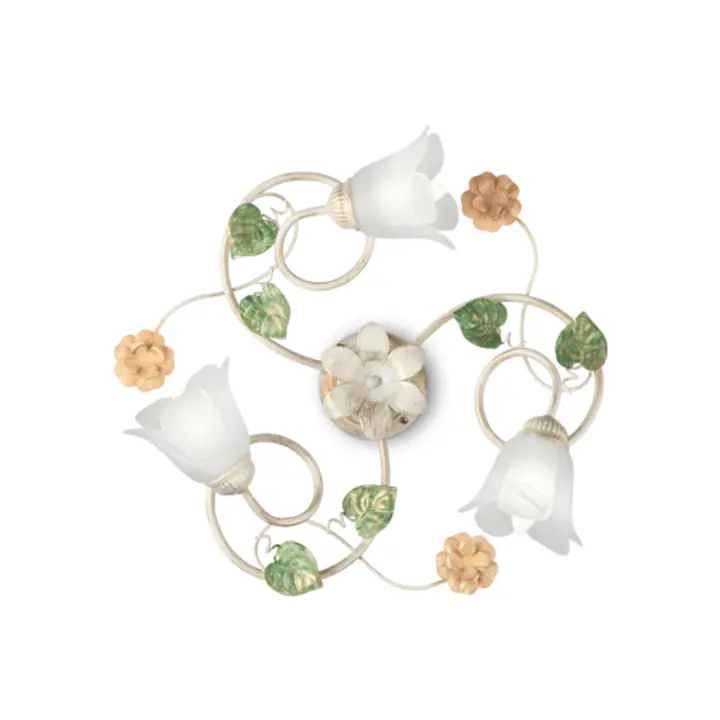 Plafoniera VALENTINA BIANCO ANTICO E14 max 3 x 40W