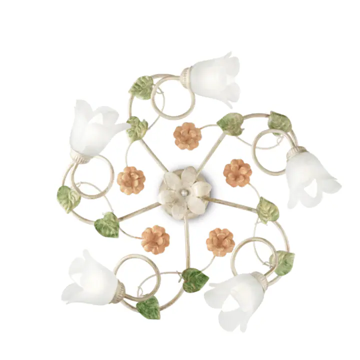 Plafoniera VALENTINA BIANCO ANTICO E14 max 5 x 40W