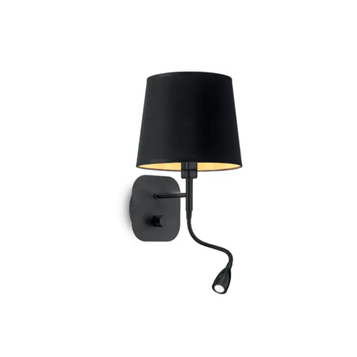 Aplica NORDIK NERO E14/LED max 1+1 x 40/1W