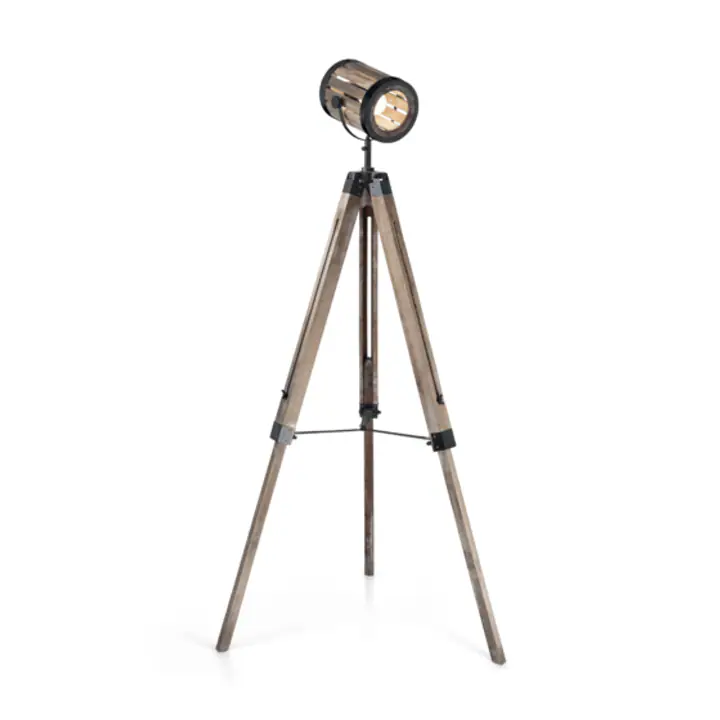 Lampadar TORCHIO DARK WOOD E27 max 1 x 60W