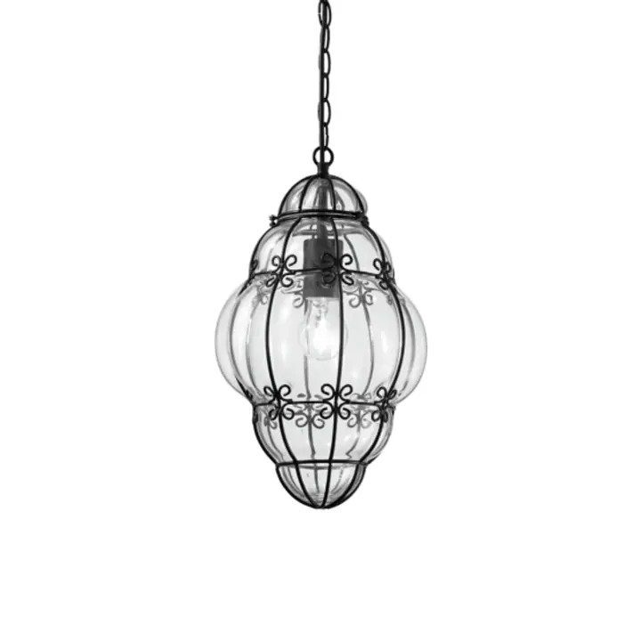 Lampa Suspendata ANFORA NERO E27 max 1 x 42W
