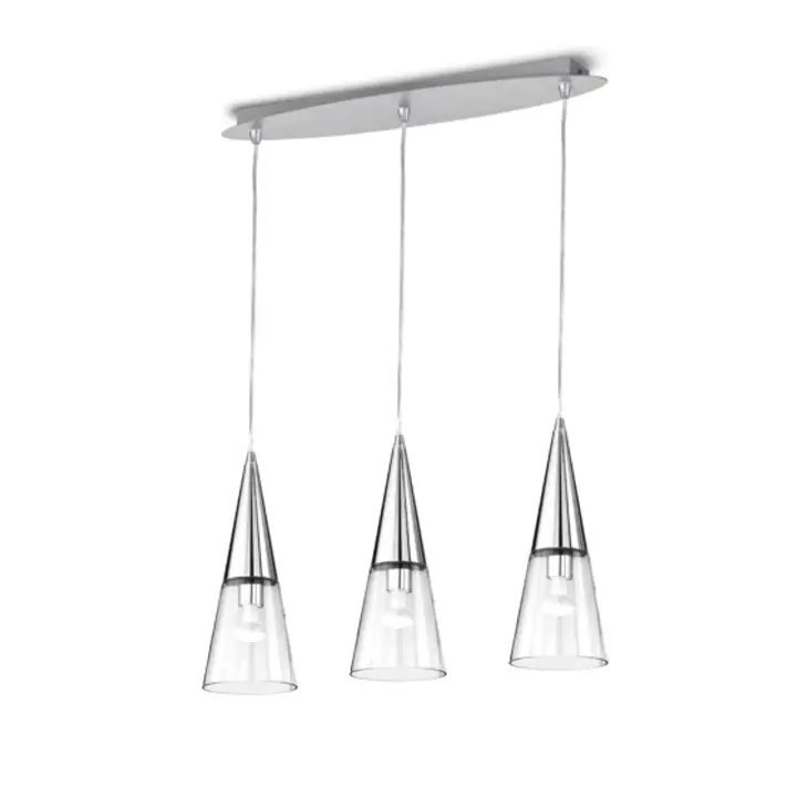 Lampa Suspendata CONO BIANCO E14 max 3 x 40W