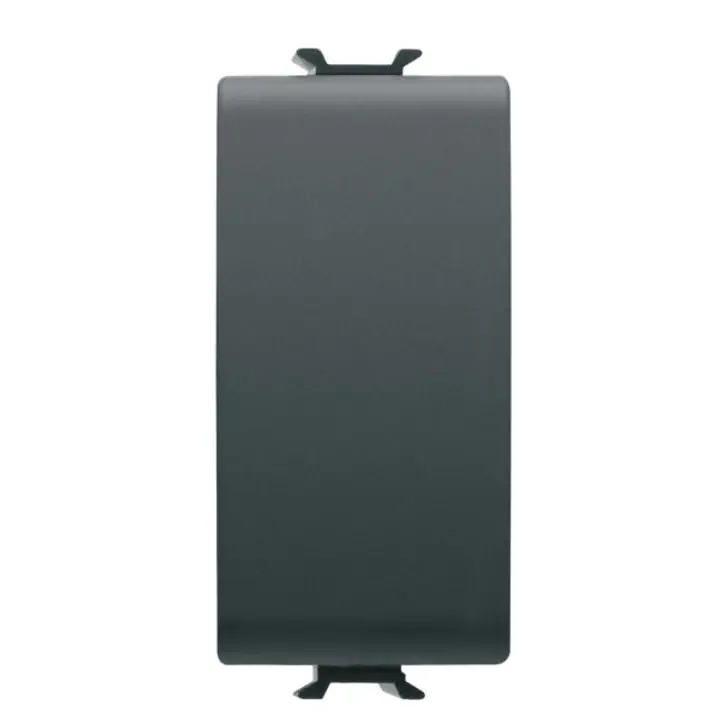Intrerupator cap cruce Gewiss Chorus GW12091, incastrat, modular – 1, 16A, negru satinat