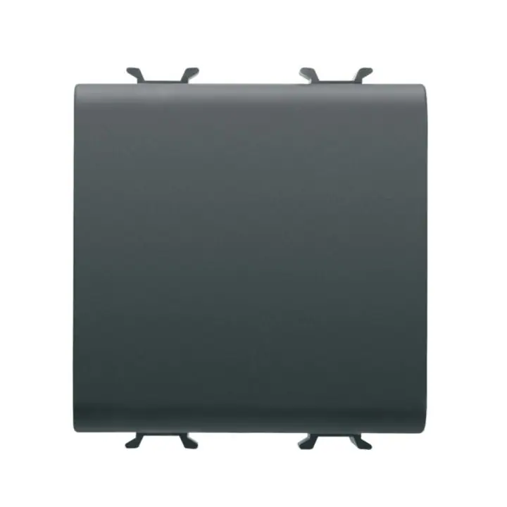 Intrerupator cap cruce Gewiss Chorus GW12091, incastrat, modular – 2, 16A, negru satinat