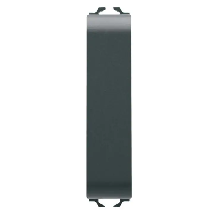 Tasta falsa Gewiss Chorus GW12195-1BL, 1/2 modul, negru satinat
