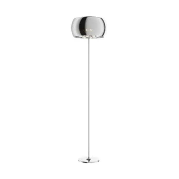 Lampadar Crystal crom din sticla, metal si cristal