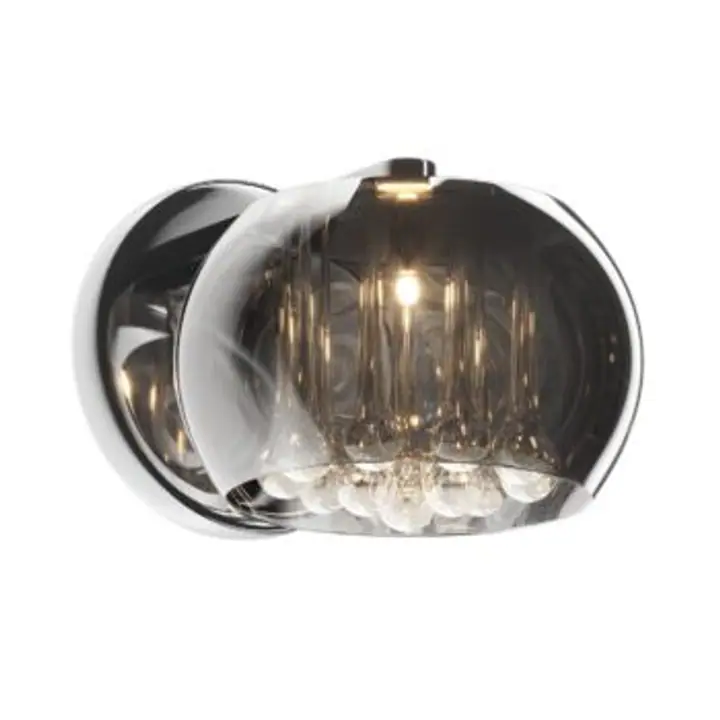 Aplica Crystal crom din sticla, metal si cristal