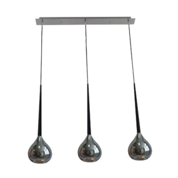 Lustra Libra argintie din metal si sticla