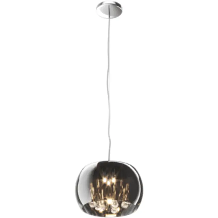 Lustra Crystal II crom din metal si sticla