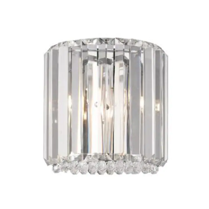 Aplica argintie din metal si cristal Prince