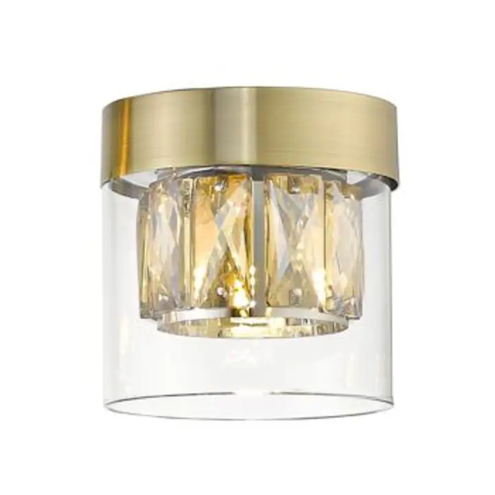 Plafoniera bronz din sticla Gem