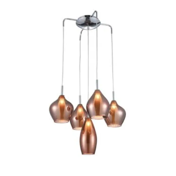 Lustra finisaj cupru Amber Milano 9