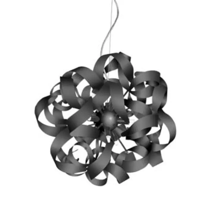 Lustra neagra din aluminiu Delta