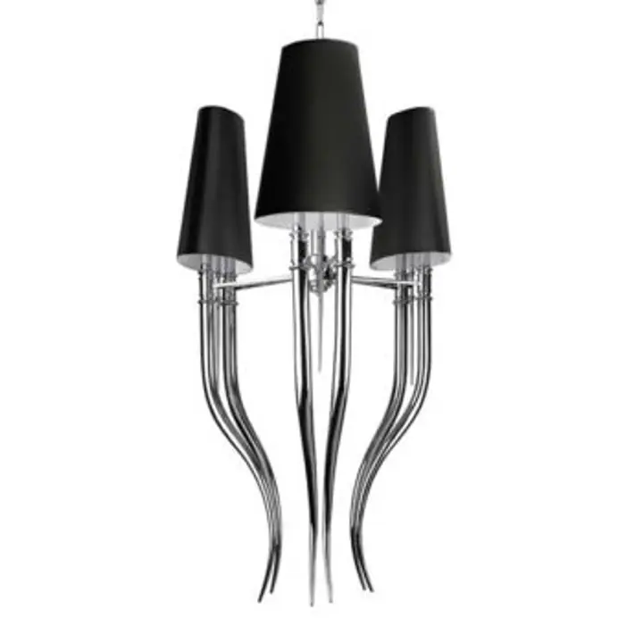 Lustra neagra din metal Diablo Big 3