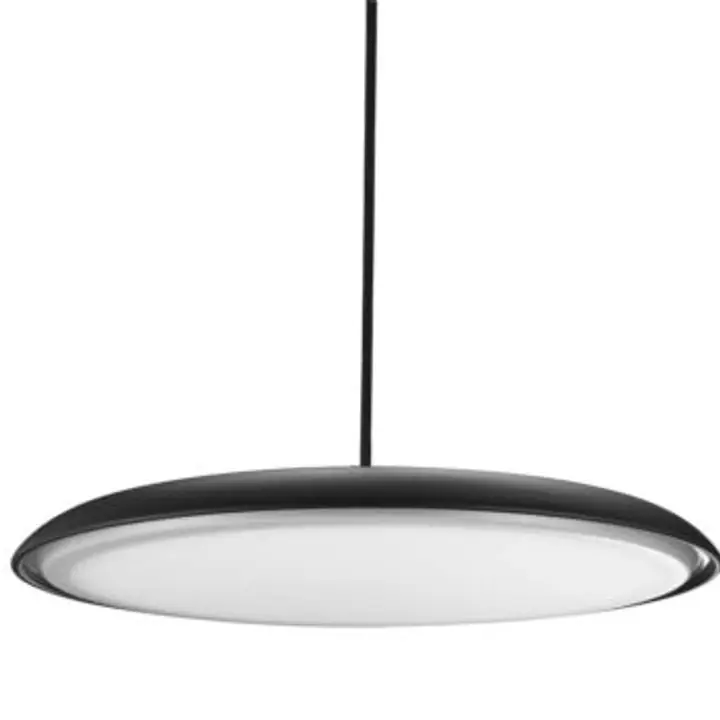 Lustra neagra cu Led Saturnia 40 4000K
