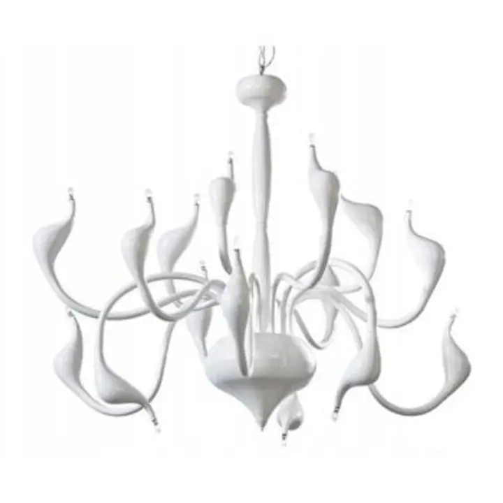 Candelabru alb din metal Snake 2