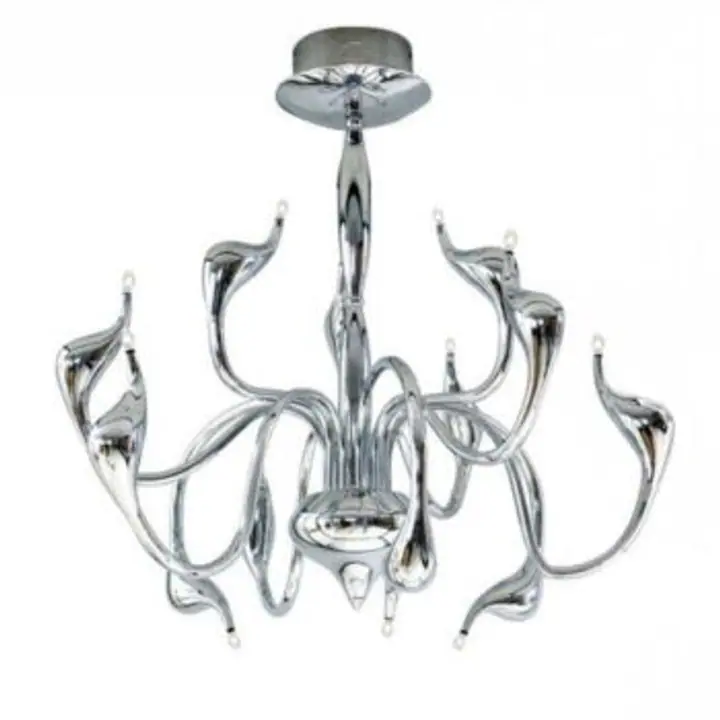 Candelabru crom din metal Snake