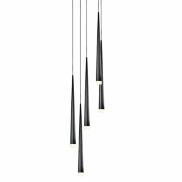 Lustra neagra cu 5 brate Stylo
