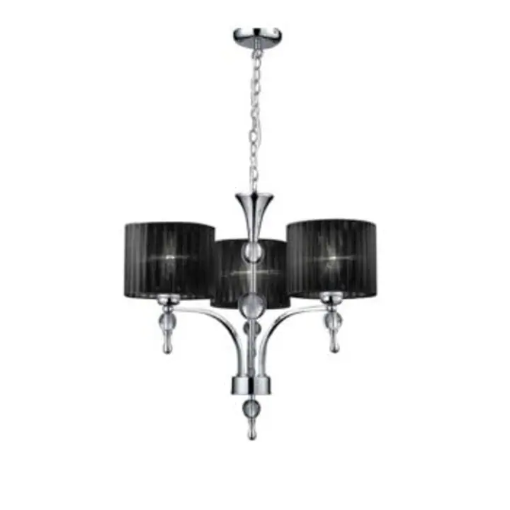 Candelabru negru cu 3 brate Impress
