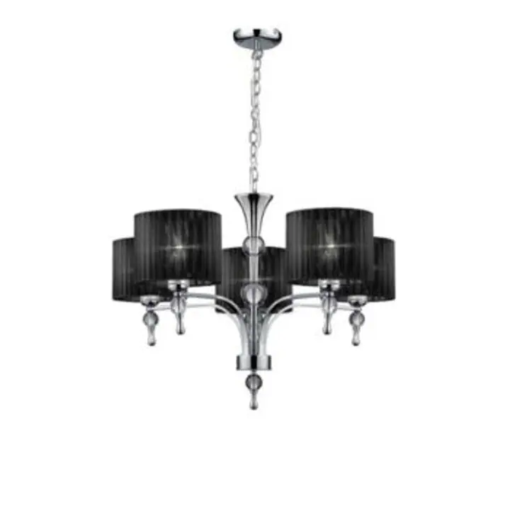 Candelabru negru cu 5 brate Impress