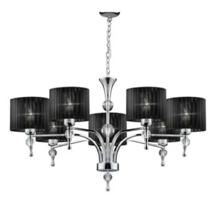 Candelabru negru cu 7 brate Impress