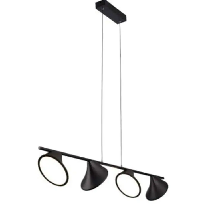 Lustra neagra cu LED Clamor