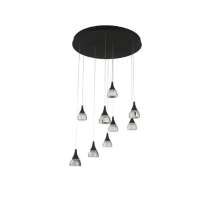 Lustra neagra cu 9 brate Dalmatia