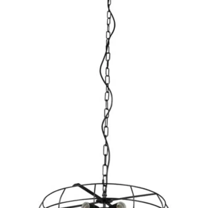 Lustra neagra din metal Fan